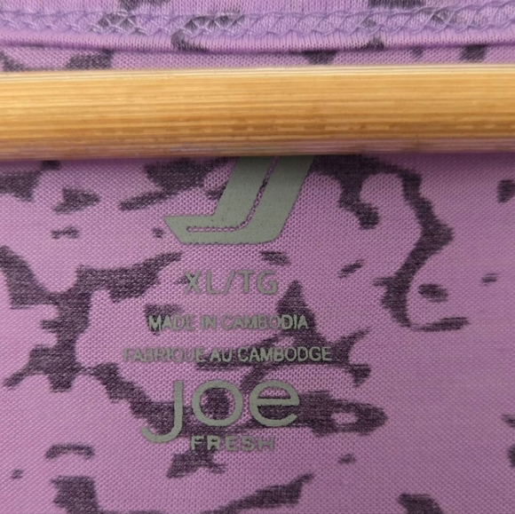 Joe Fresh Purple Sheer Women's Top Size XL - Picture 2 of 3
